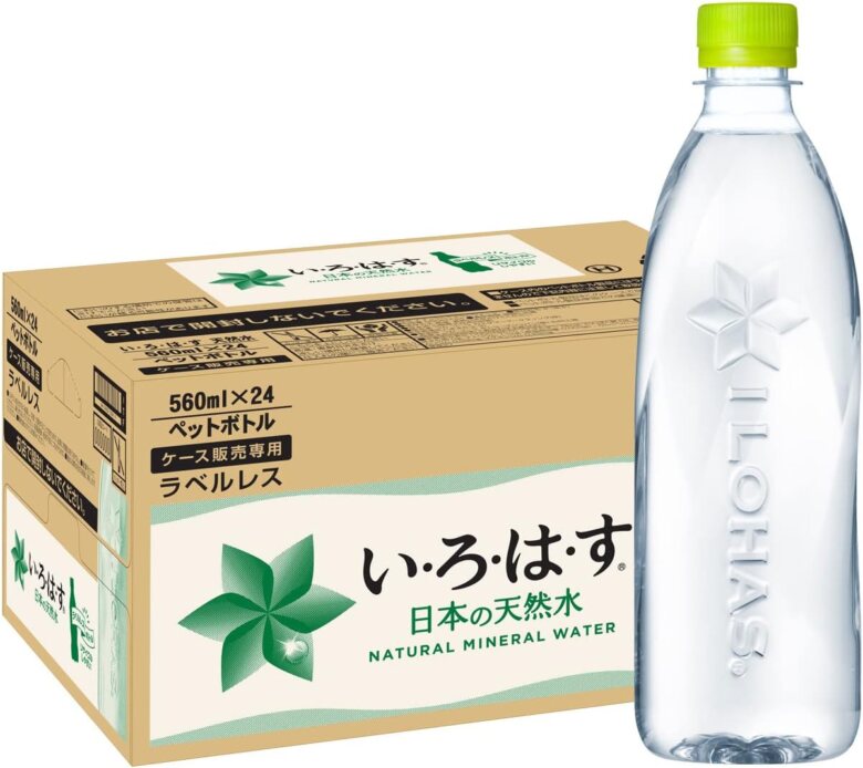 コカ・コーラ い・ろ・は・す天然水ラベルレス 560ml ×24本