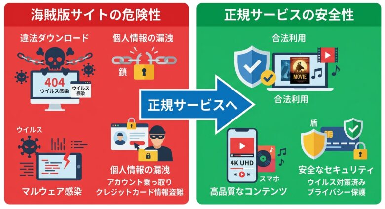 Free PDF Comicは危険!安全なサブスクで漫画を楽しもう