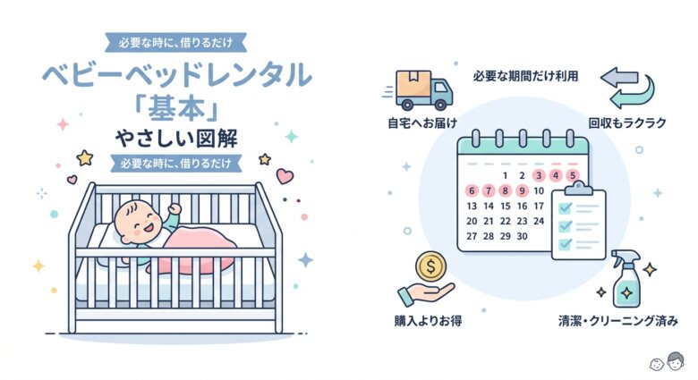 ベビーベッドレンタルとは?基本知識を解説
