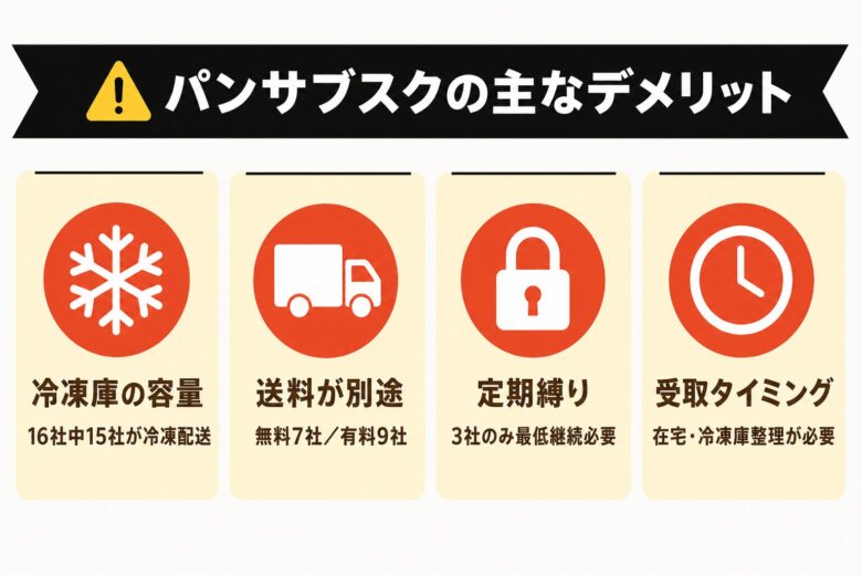パンのサブスクのデメリット