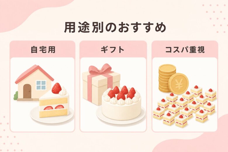 用途別のおすすめケーキサブスク